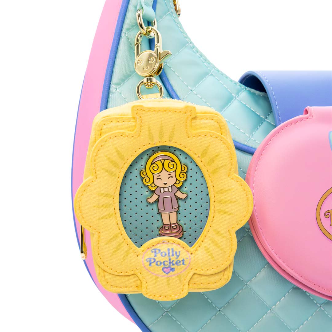 Whatever Makes You Happy Polly Pocket Double Blind Enamel Pin &amp; Mini ITA Bag Charms