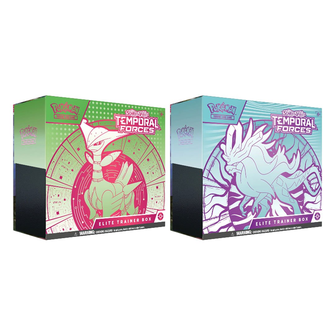 Pokemon TCG: Scarlet & Violet: Temporal Forces Elite Trainer Box - Both boxes