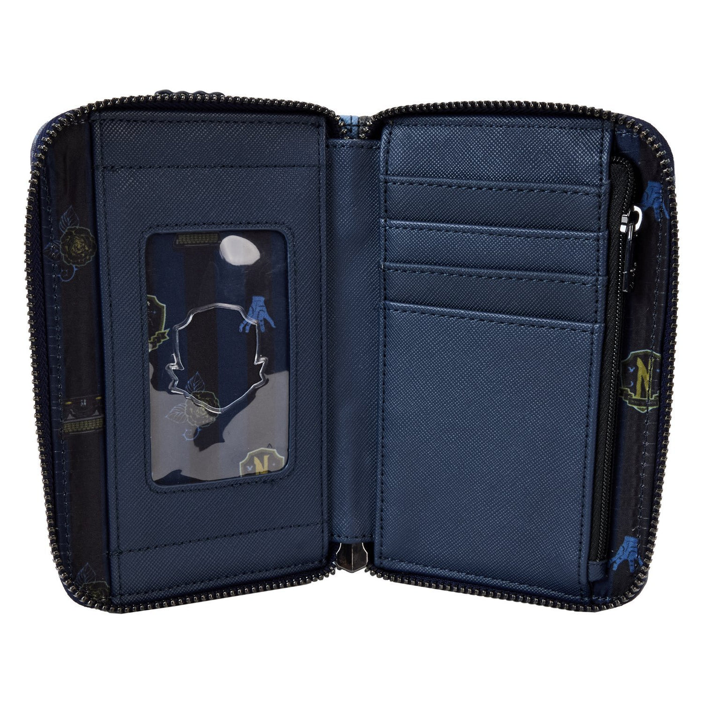 Loungefly MGM Wednesday Nevermore Academy Castle Zip Around Wallet