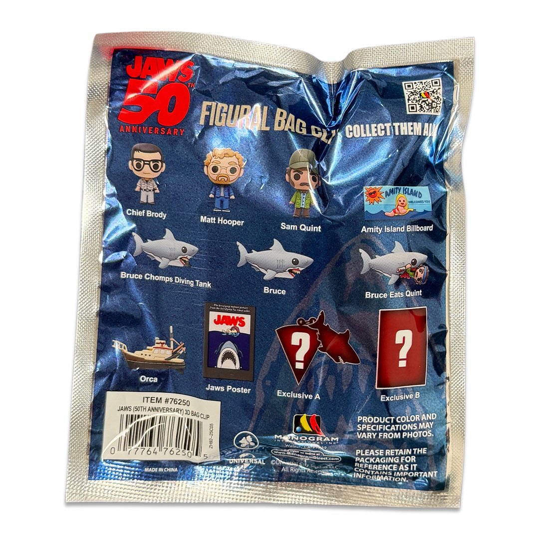 Jaws 50th Anniversary 3D Foam Bag Clip Series 1 Blind Bag