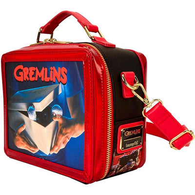 Loungefly Warner Brothers Gremlins 40th Anniversary Vintage Lunchbox Crossbody Bag