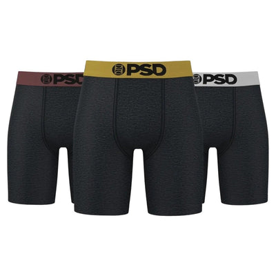 PSD Underwear Men's Metals Cotton Boxer Brief 3-Pack