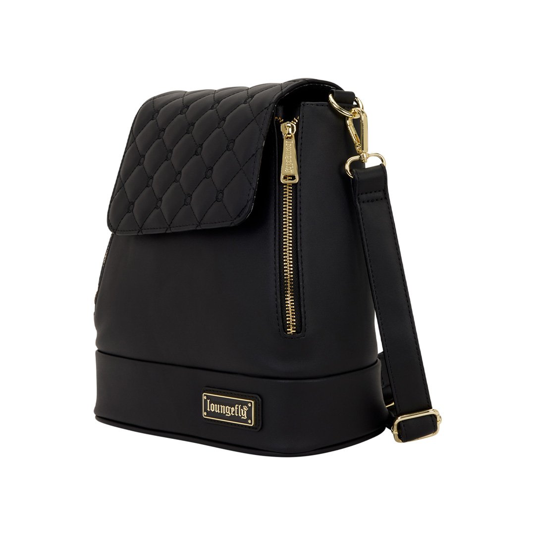 Loungefly The Lilly Black Convertible Mini Backpack &amp; Crossbody Bag