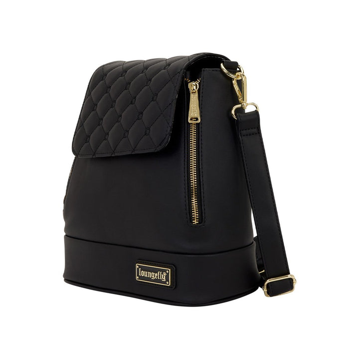 Loungefly The Lilly Black Convertible Mini Backpack &amp; Crossbody Bag