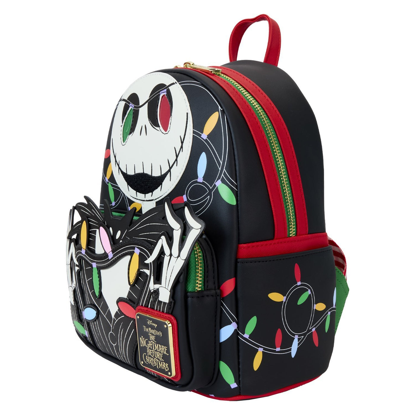 Loungefly Disney The Nightmare Before Christmas Jack Wrapped In Lights Light Up Glow Mini Backpack