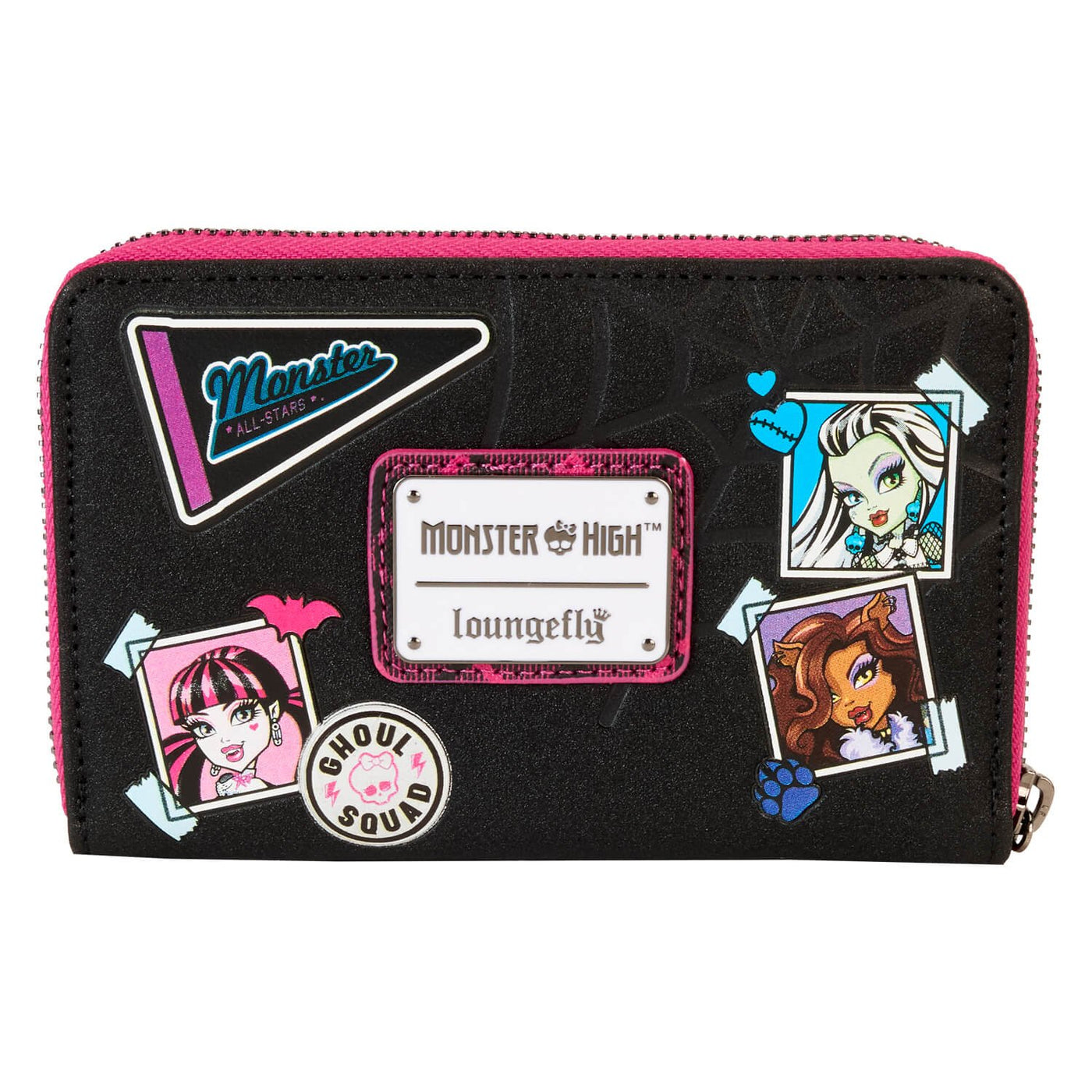 Loungefly Mattel Monster High Crest Zip-Around Wallet - rear