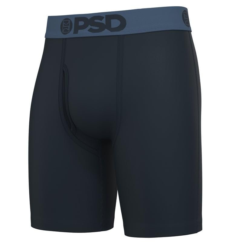 PSD Underwear Men's Modal Mood Boxer Briefs 3-Pack - Navy