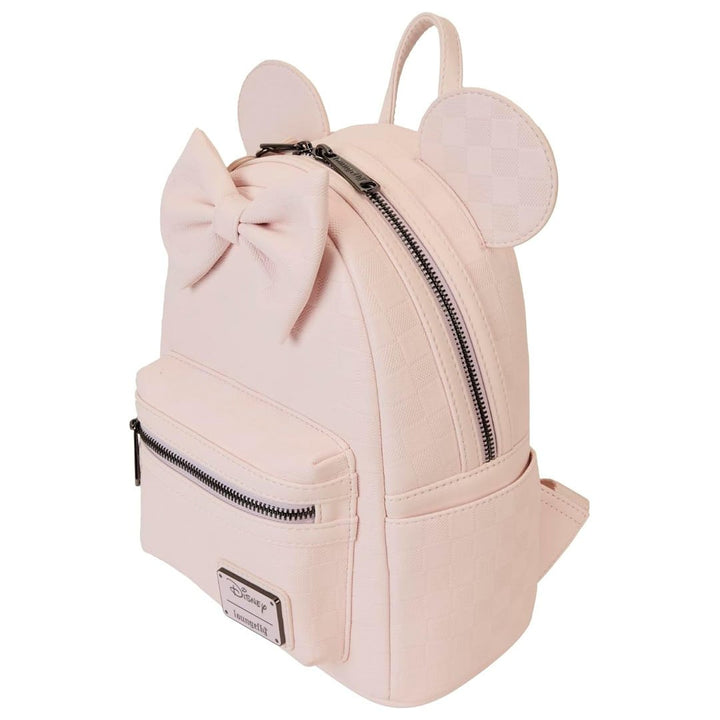 Loungefly Disney Minnie Mouse Checkered Texture Mini Backpack
