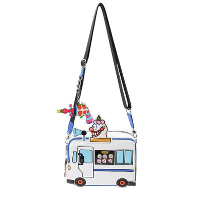 Whatever Makes You Happy Killer Klowns from Outer Space Jojo's Ice Cream Truck Crossbody with Acrylic Charm