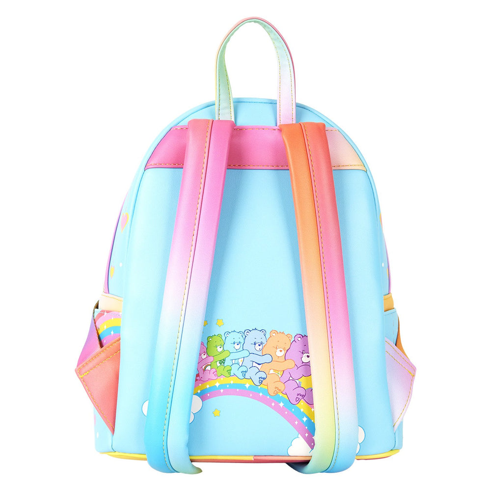Loungefly Care Bears Cheer Bear & Share Bear Rainbow Umbrella Mini Backpack