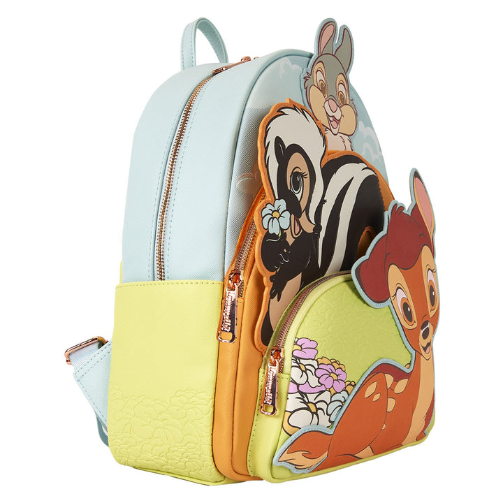 Loungefly Disney Bambi &amp; Friends Triple Pocket Mini Backpack