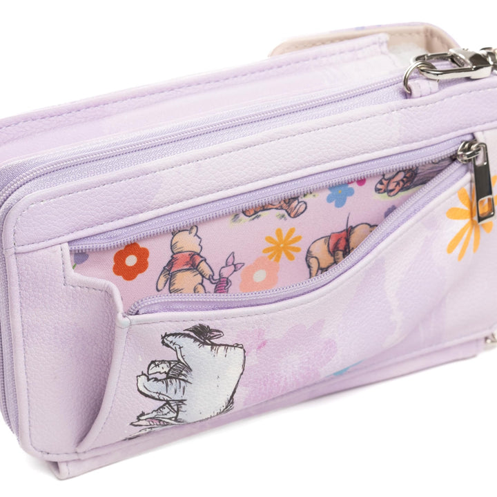 Wondapop Disney Winnie The Pooh And Piglet Crossbody Wallet Cell Phone Wristlet