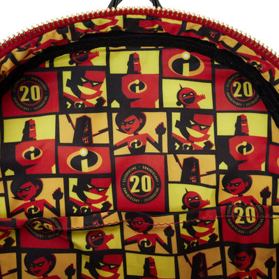 Loungefly Pixar The Incredibles 20th Anniversary Light-Up Cosplay Mini Backpack - Inside