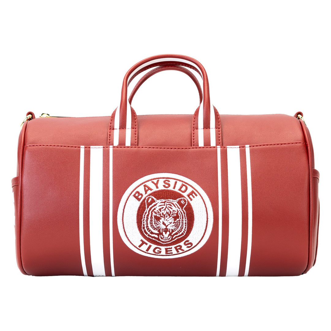 671803537330 - Loungefly Universal Saved By The Bell Bayside High Tigers Duffle Bag - front