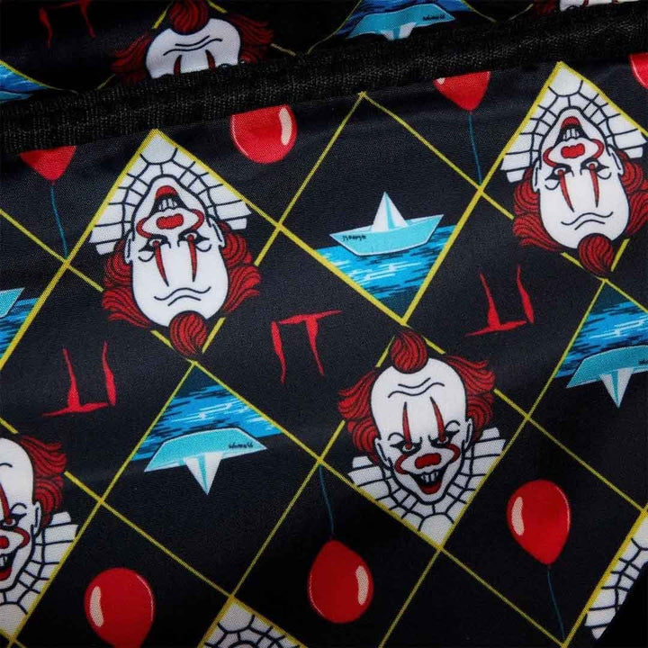 Loungefly Warner Brothers IT Pennywise Balloon Glow Crossbody Bag With Coin Bag