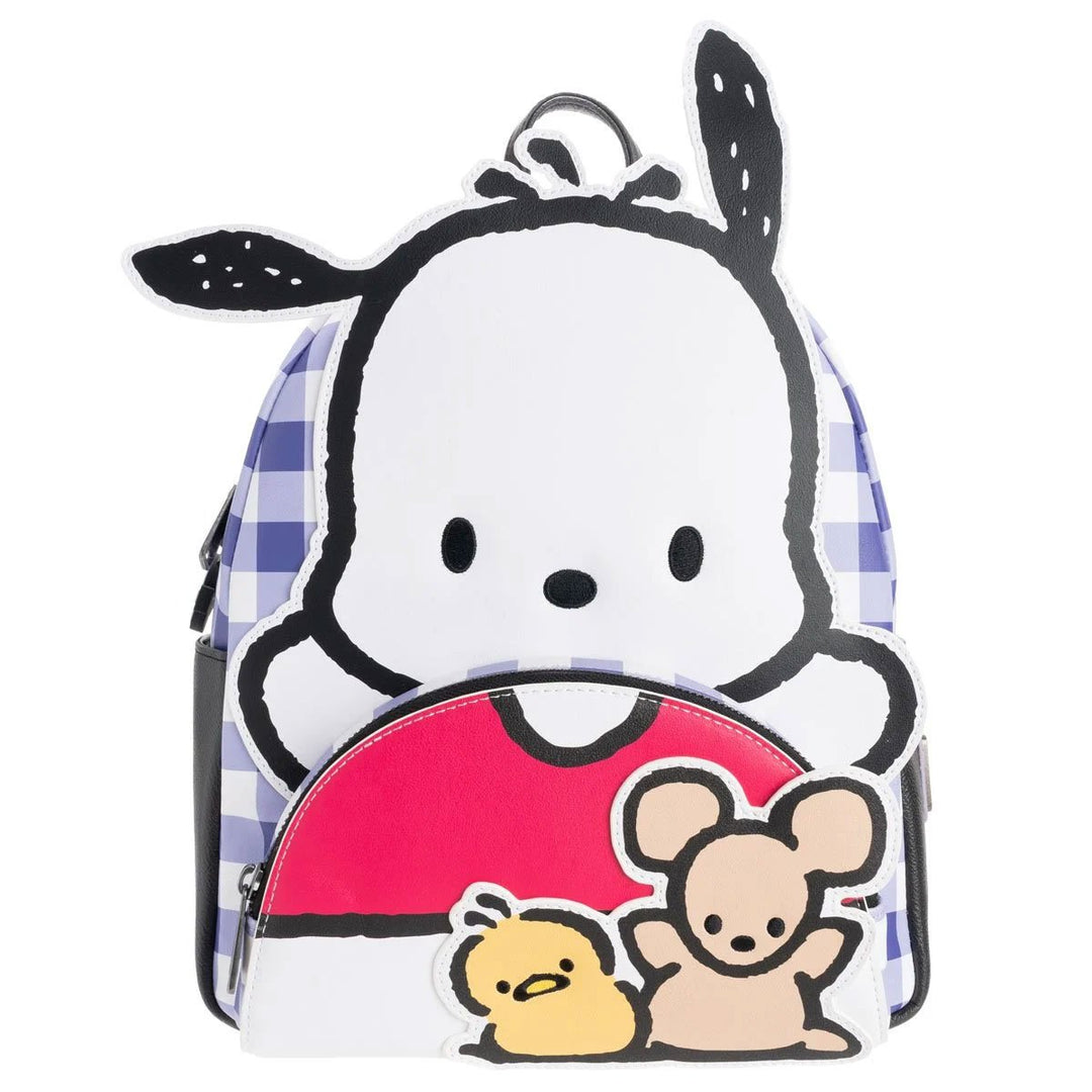 Loungefly Sanrio Pochacco Cosplay Plaid Mini Backpack - Entertainment Earth Ex