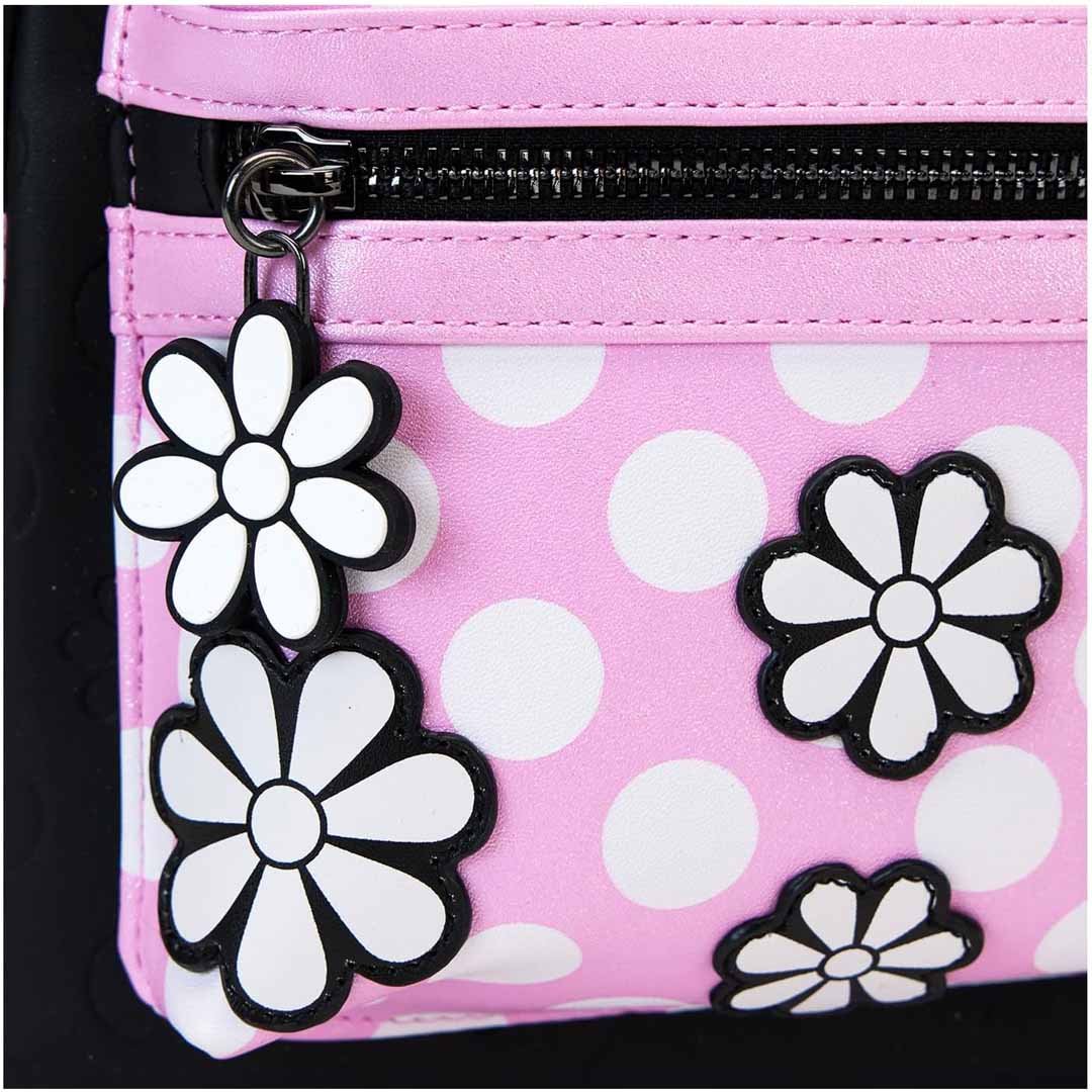 Loungefly Disney Minnie Mouse Floral Rock the Dots Mini Backpack