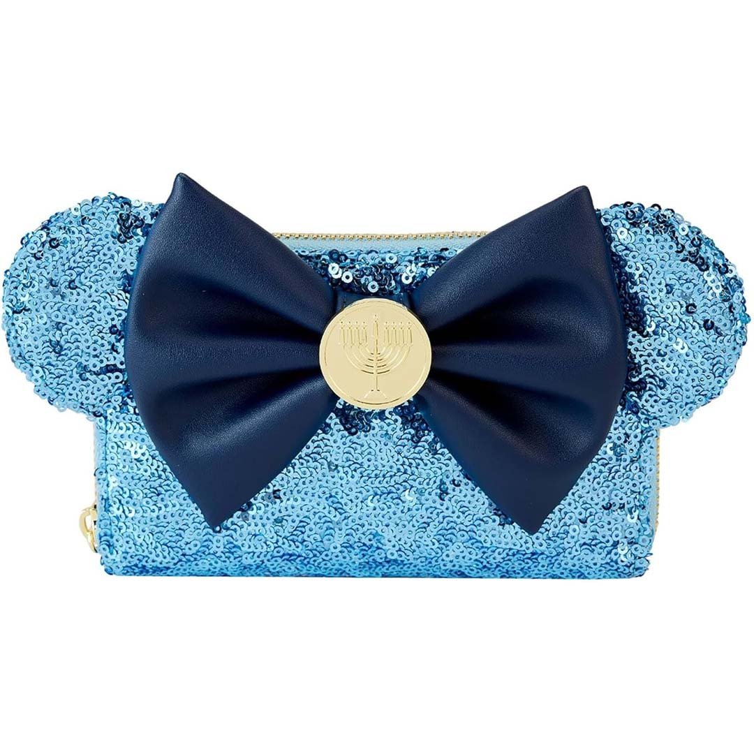 Loungefly Disney Minnie Hanukkah Menorah Zip-Around Wallet