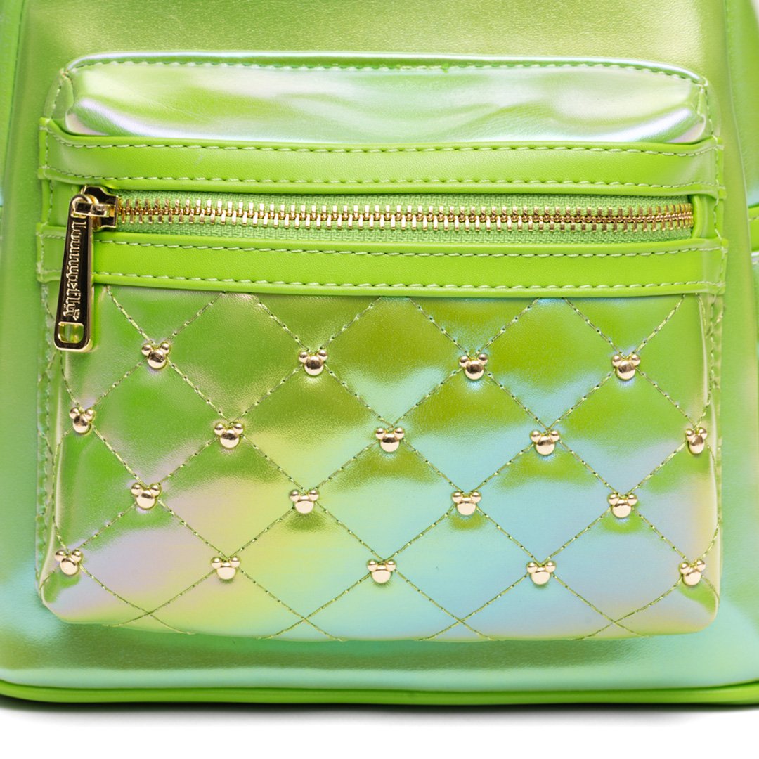 Loungefly Disney The Minnie Mouse Classic Series Mini Backpack: Emerald Iridescent  - 707 Street Exclusive