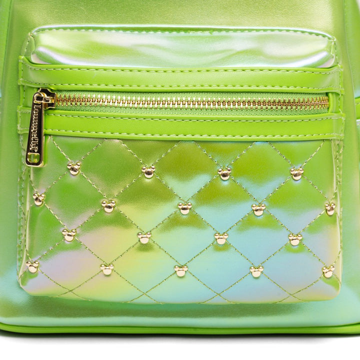 Loungefly Disney The Minnie Mouse Classic Series Mini Backpack: Emerald Iridescent  - 707 Street Exclusive