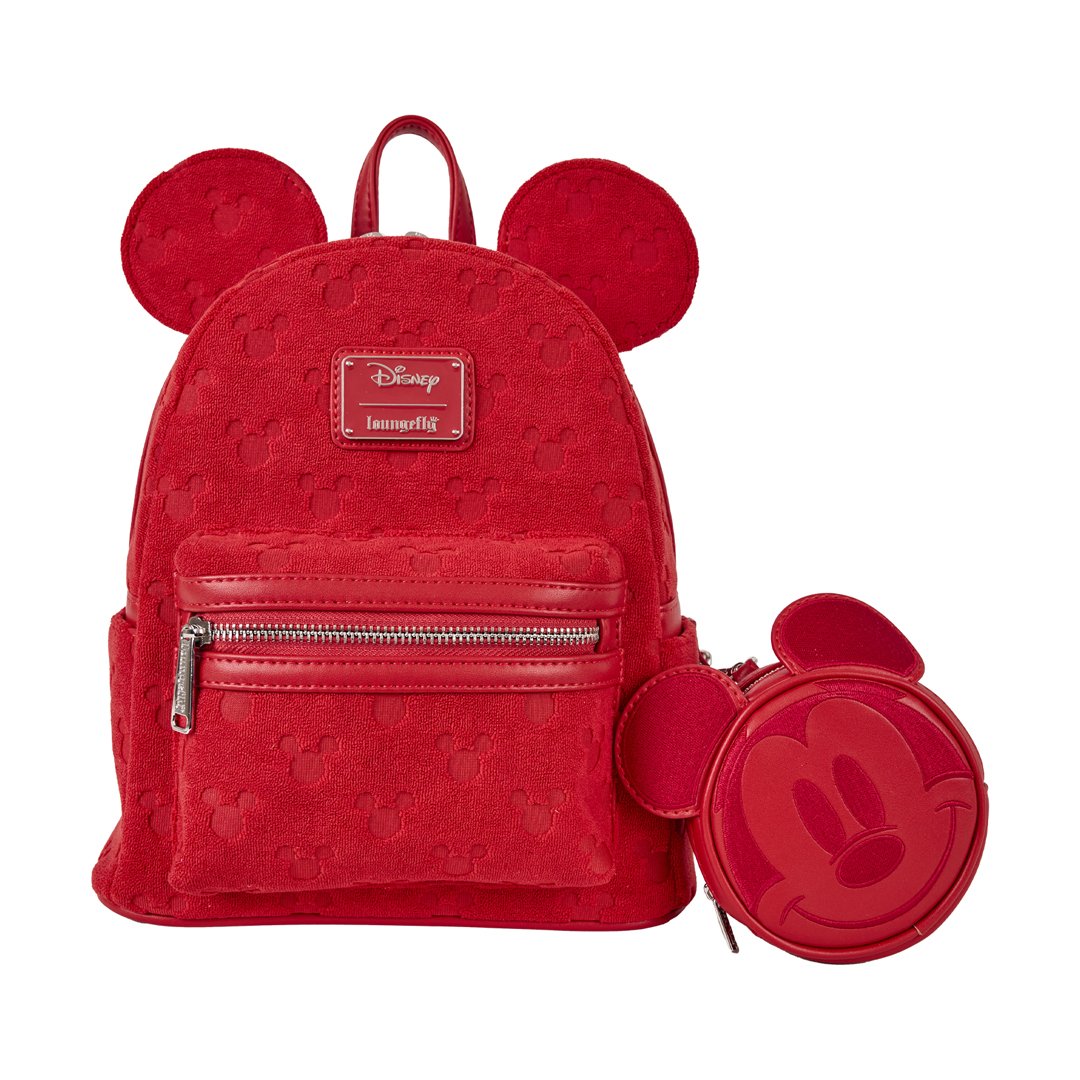 Loungefly Disney Mickey Mouse All-Over Print Plush Burnout  display picture 2