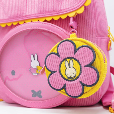 Whatever Makes You Happy Miffy Flower Corduroy Coin Bag Charm