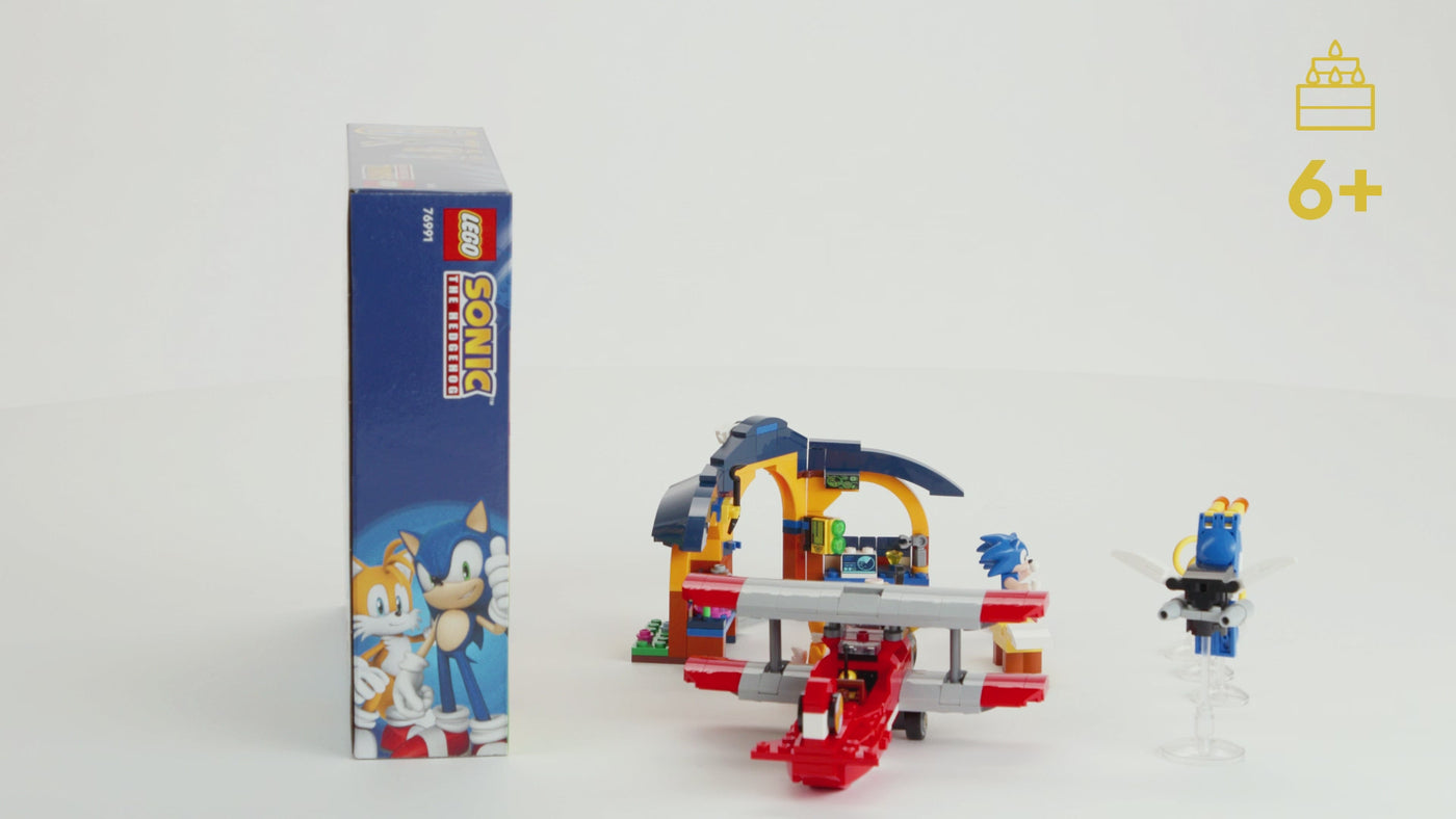 LEGO Sega Sonic Tails' Workshop and Tornado Plane Building Set (76991) - Video