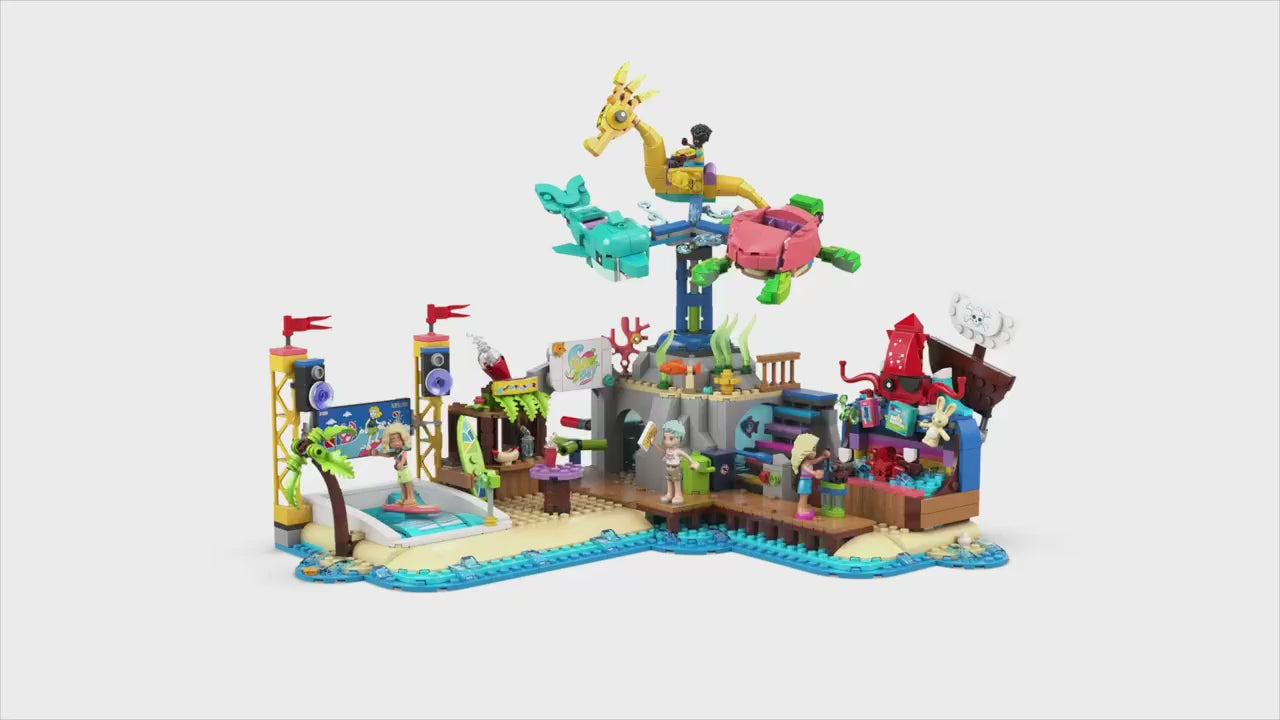 LEGO Friends Beach Amusement Park Building Set (41737) - Building Display