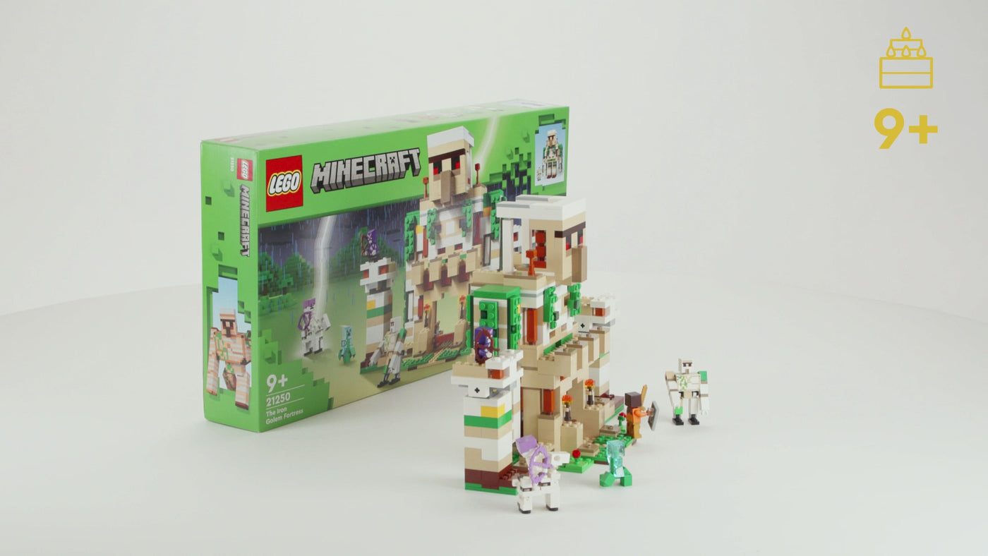 LEGO Minecraft The Iron Golem Fortress Building Set (21250) - Video