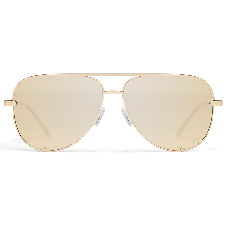 Quay Australia HIGH KEY Classic Unisex Aviator Sunglasses