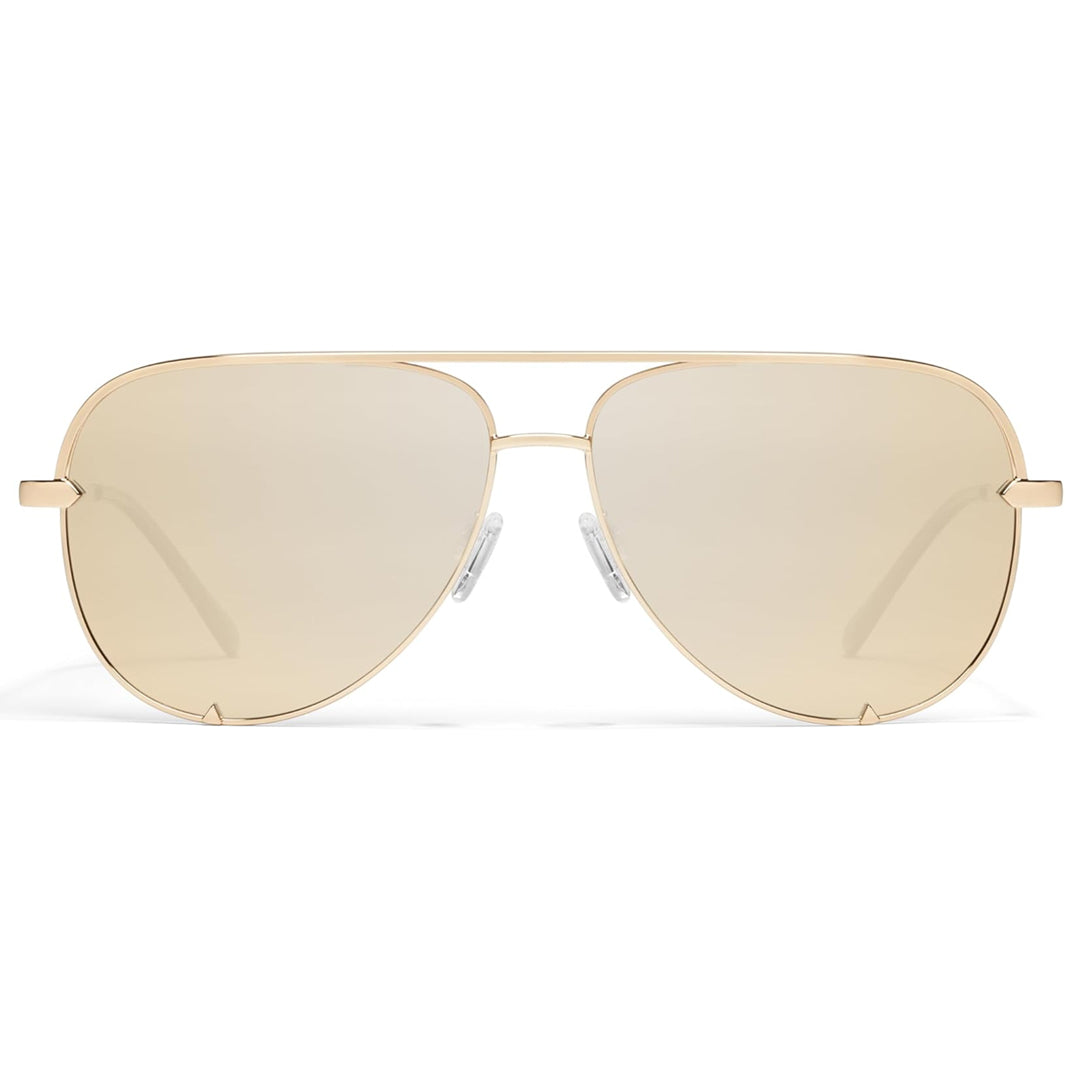 Quay Australia HIGH KEY Classic Unisex Aviator Sunglasses
