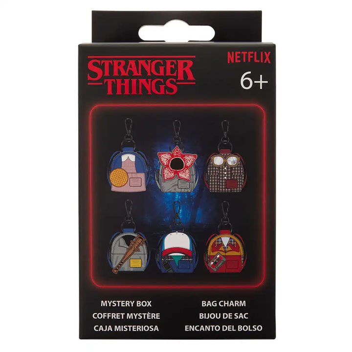 Loungefly Netflix Stranger Things 10th Anniversary Mystery Mini Backpack Keychain Charms