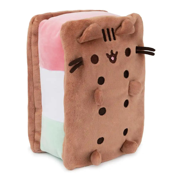GUND Pusheen Neapolitan Ice Cream Sandwich 9.5" Plush Toy