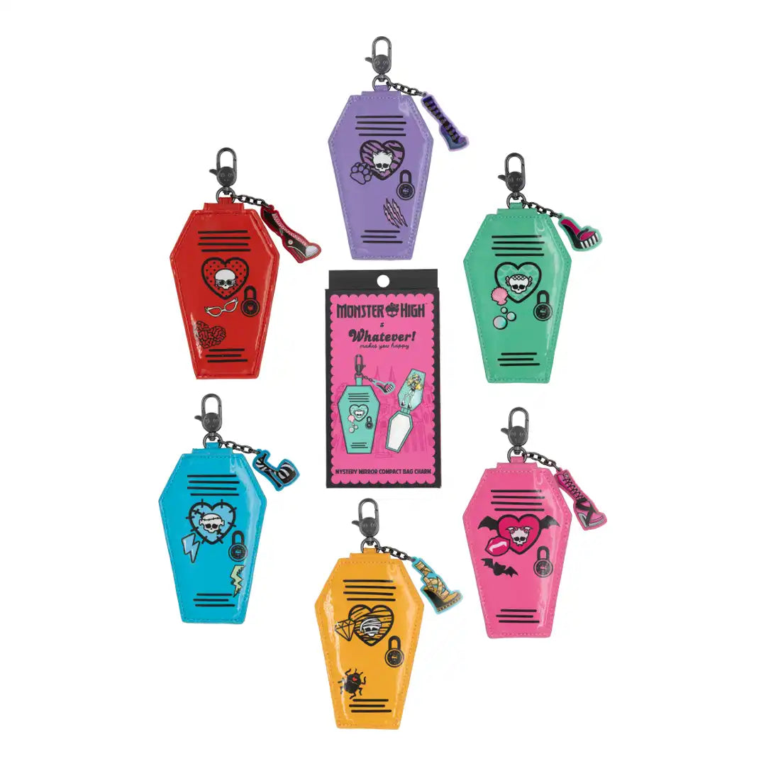 Whatever Makes You Happy Monster High Mystery Box Compact Mirror Lockers Bag Charms