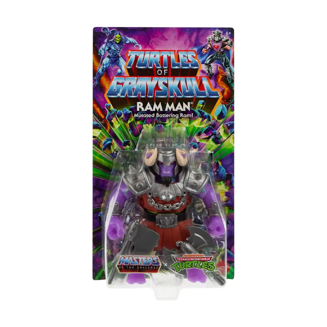 Mattel Masters of the Universe Origins Turtles of Grayskull Ram Man Action Figure Toy