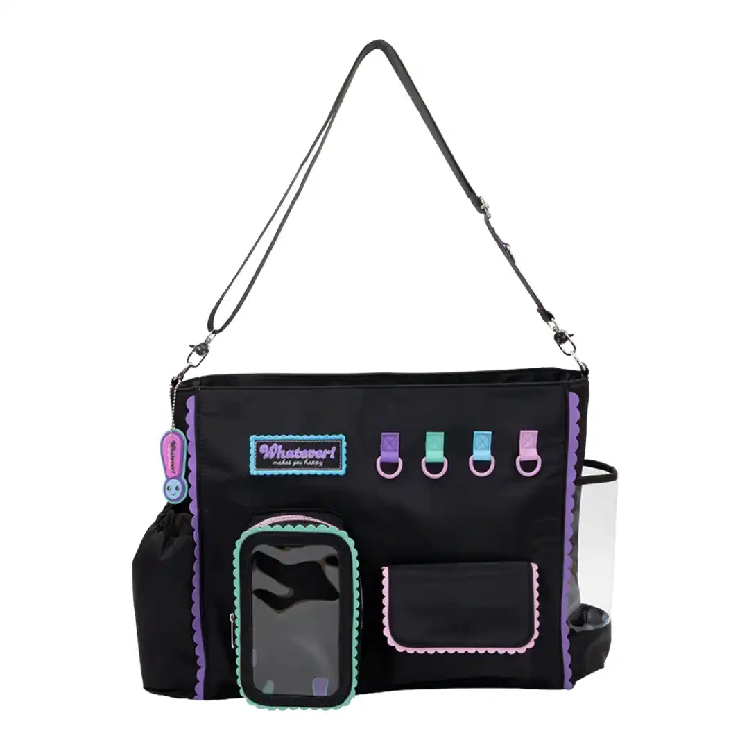 Whatever Makes You Happy Black Emotional Support Trinket Bag