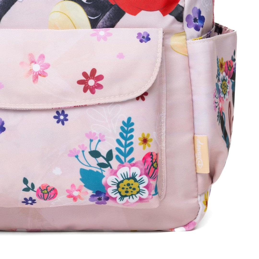 Wondapop Disney Mickey &amp; Minnie “Happy” 15.5” Nylon Backpack, Kids School Bag with Laptop Sleeve &amp; Pockets