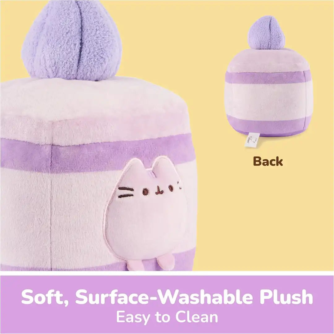 GUND Pusheen Lavender Sponge Cake 6" Plush Toy