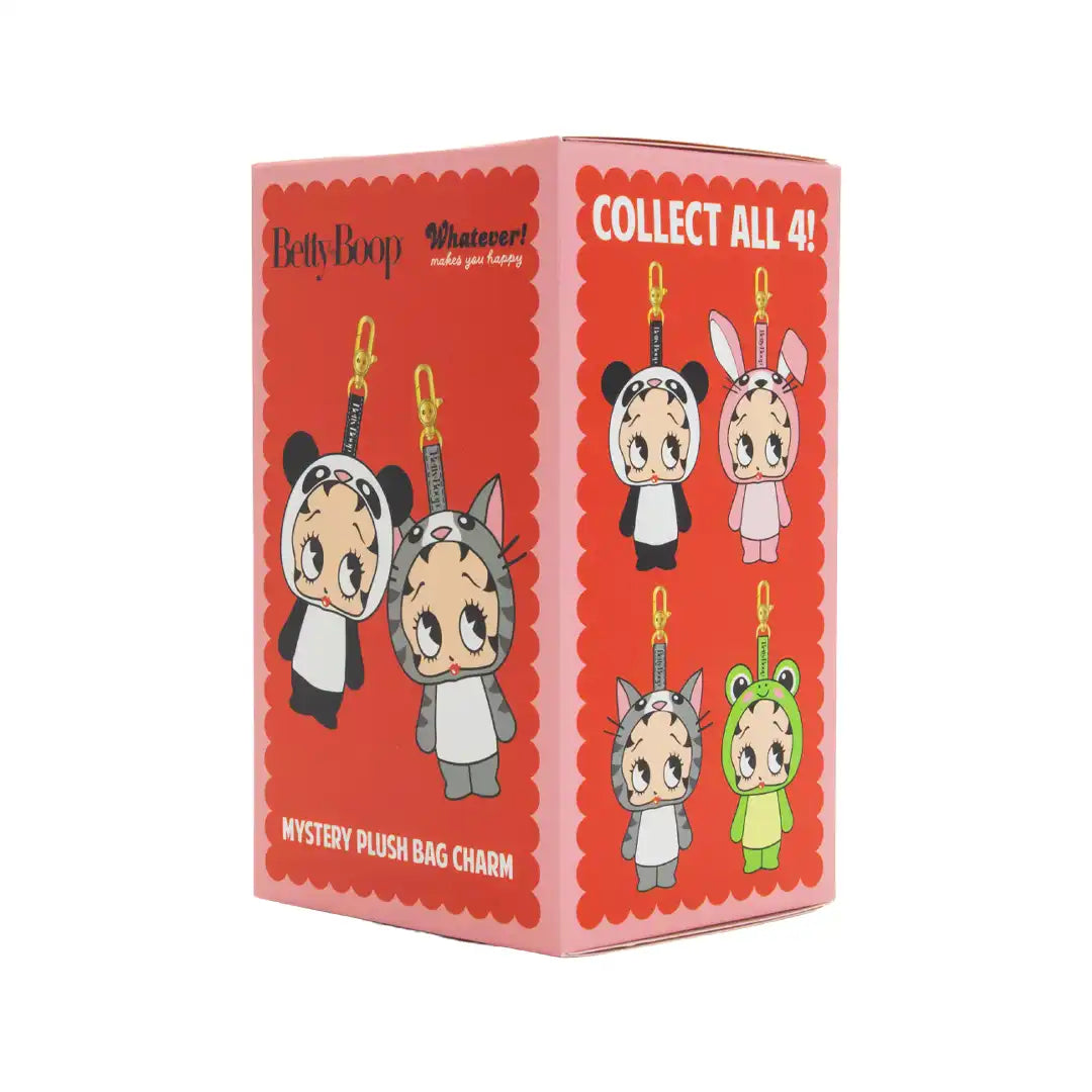 Whatever Makes You Happy Betty Boop Mystery Box Silicone Face Plush Bag Charms