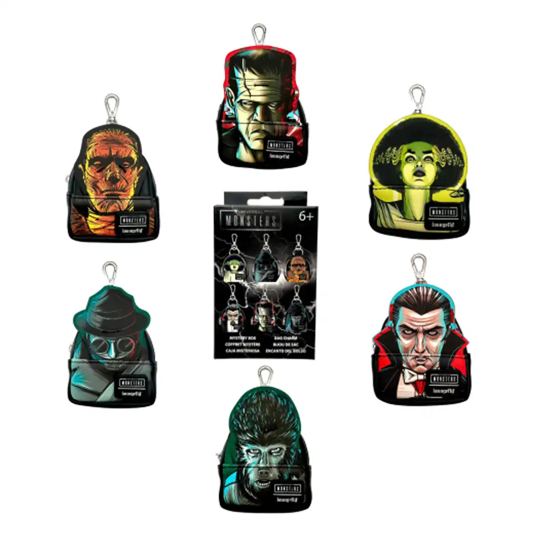 Loungefly Universal Monsters Mystery Mini Backpack Keychain Charm