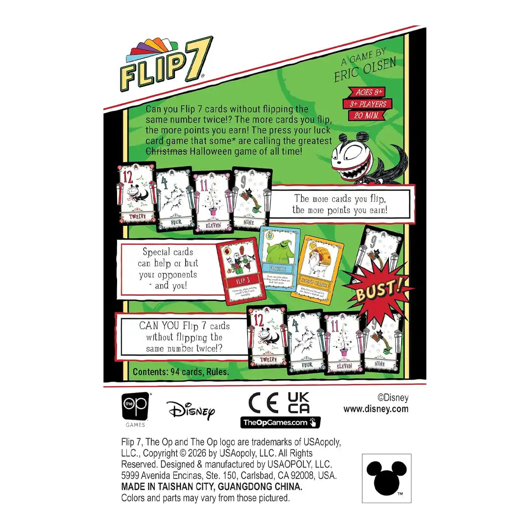 USAopoly Flip 7: Disney Tim Burton&