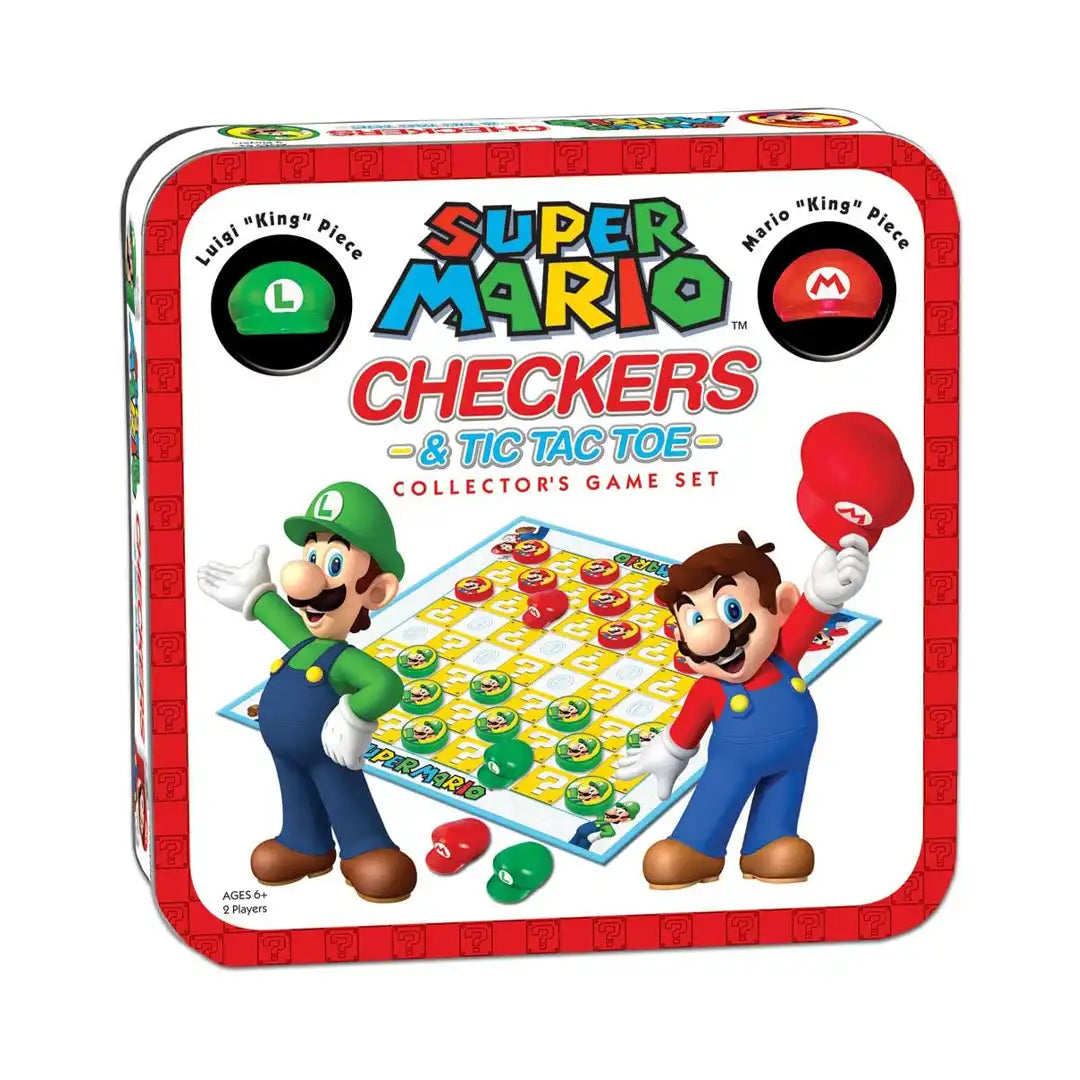 USAopoly Super Mario Checkers &amp; Tic-Tac-Toe Collector&