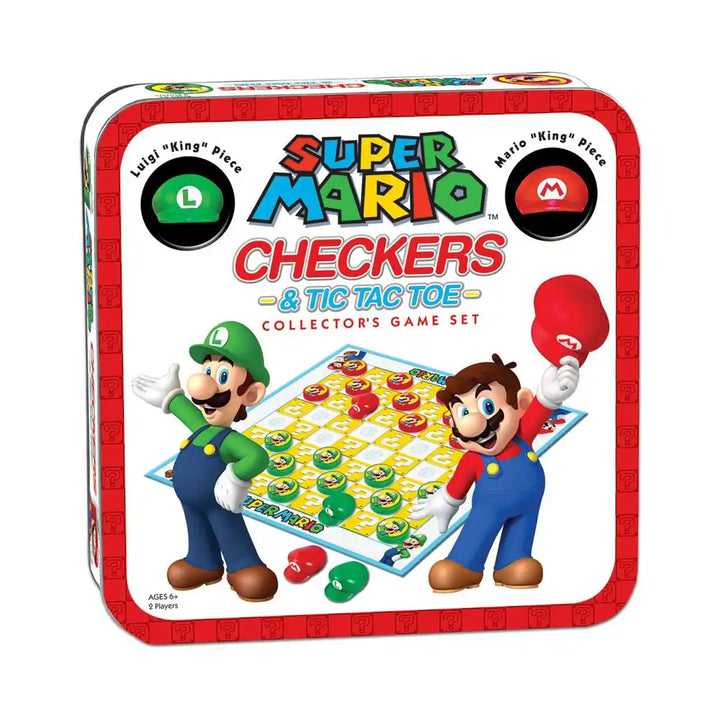 USAopoly Super Mario Checkers &amp; Tic-Tac-Toe Collector&