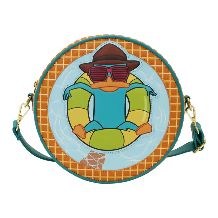 Loungefly Disney Phineas &amp; Ferb Perry the Platypus Pool Crossbody Bag