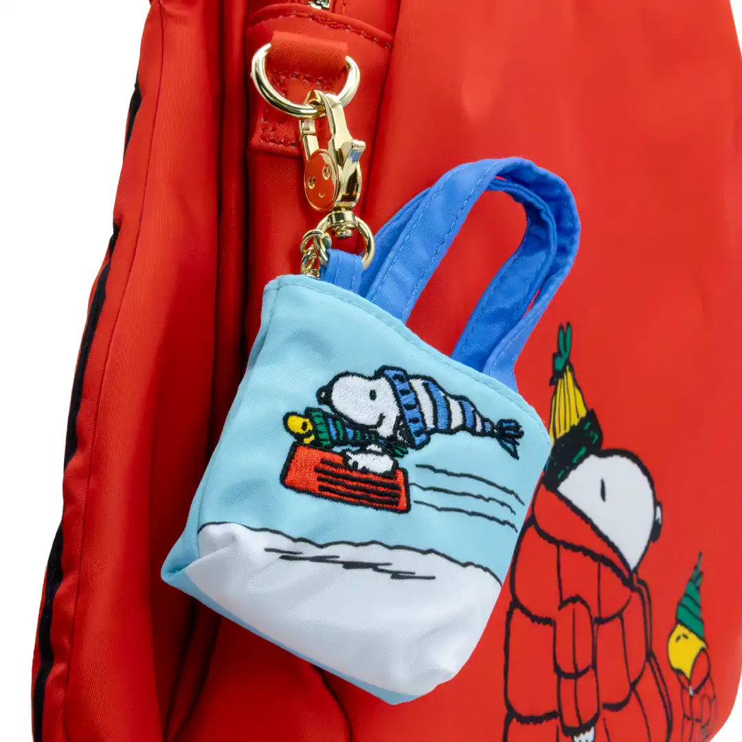 Whatever Makes You Happy Peanuts Winter Scenes Mystery Box Mini Tote Bag Charms