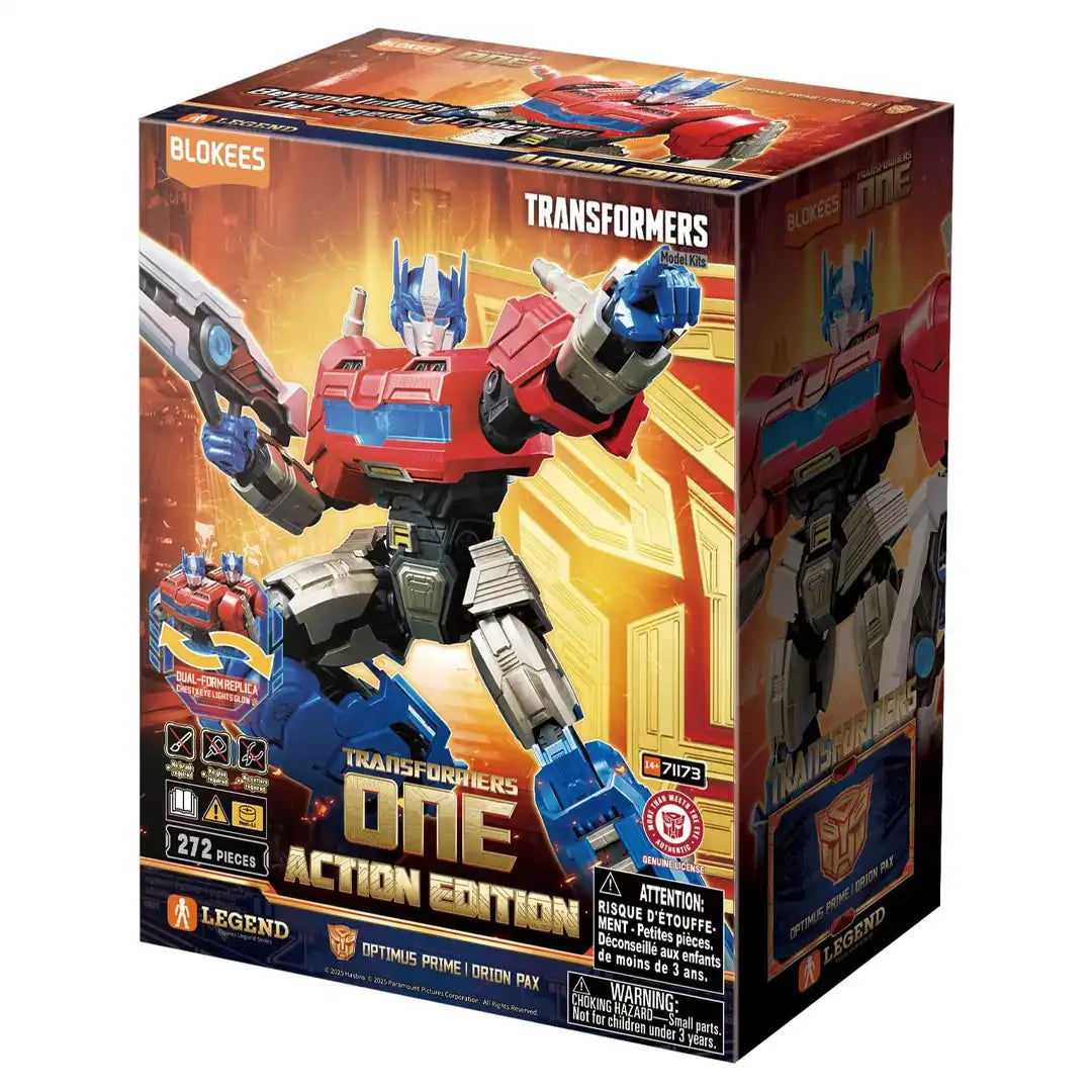 Blokees Transformers Action Edition 04 Transformers One Optimus Prime Model Kit