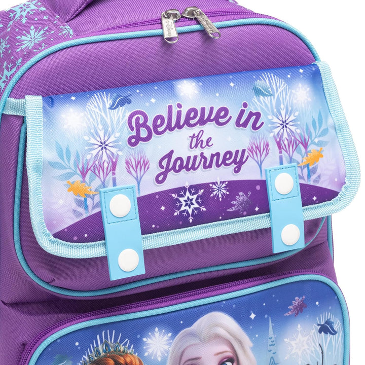 Ruz - Frozen Large School backpack with Padded Back and Adjustable Straps, Purple, A28233