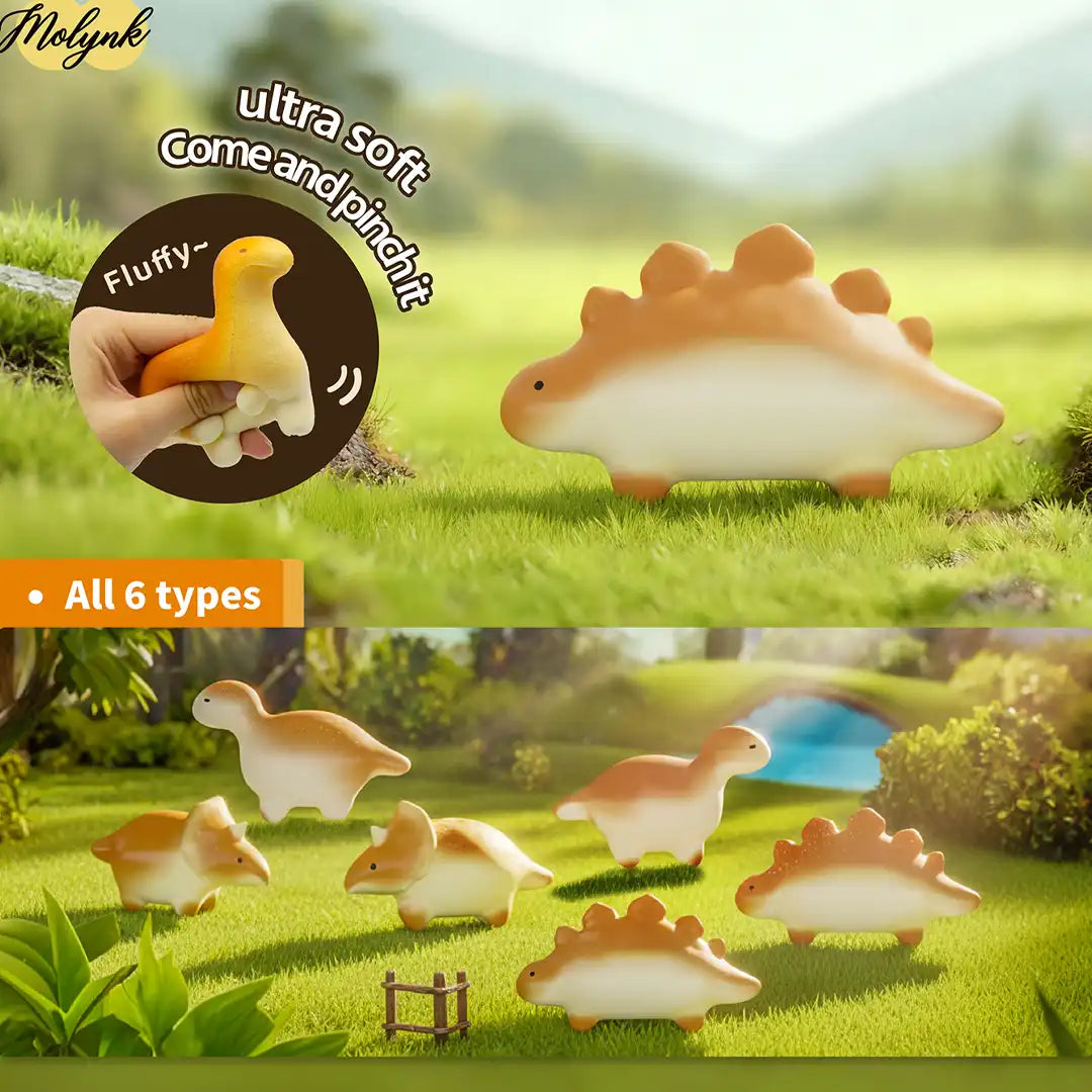 Molynk Dinosaur Bread Blind Box Squishy