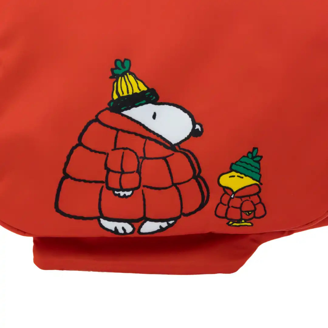 Whatever Makes You Happy Peanuts Snoopy Oversized Puffer Jacket Tote Bag