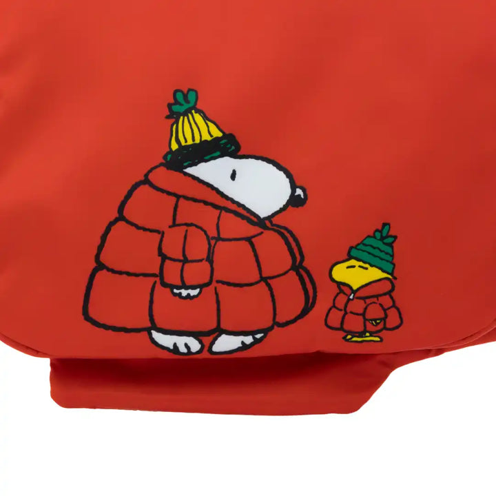 Whatever Makes You Happy Peanuts Snoopy Oversized Puffer Jacket Tote Bag